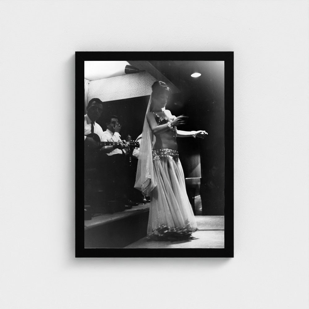 A Night Out — 12 × 16 inch black framed print