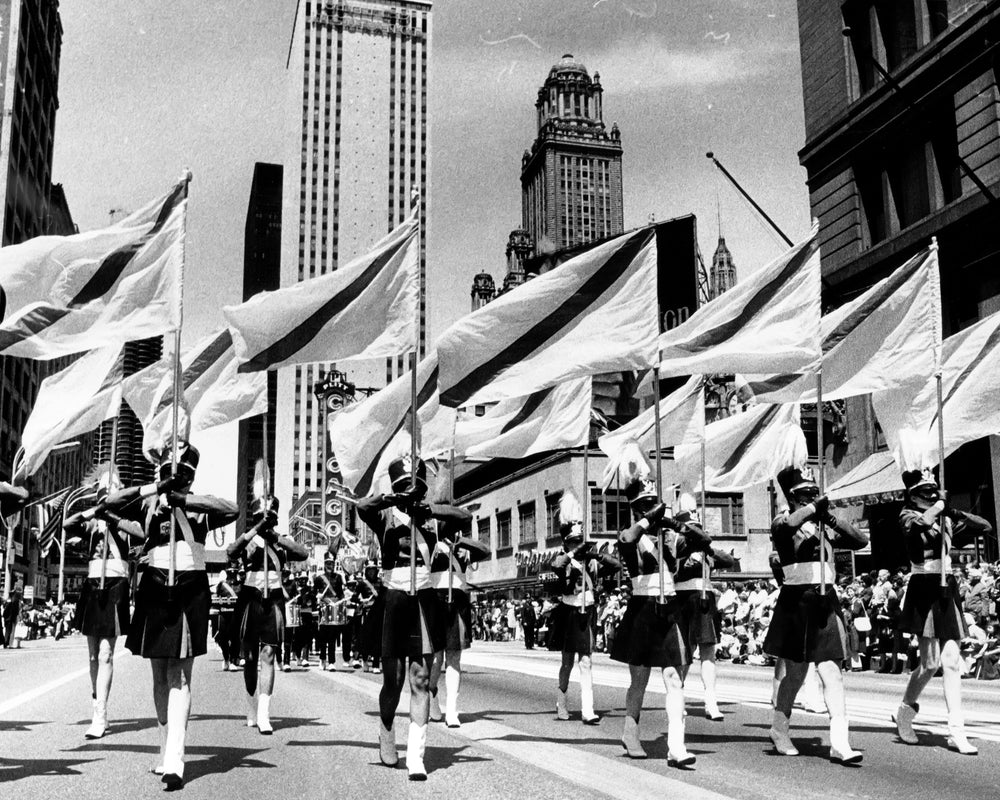 Chicago Parade Flags — 8 × 10 inch art print