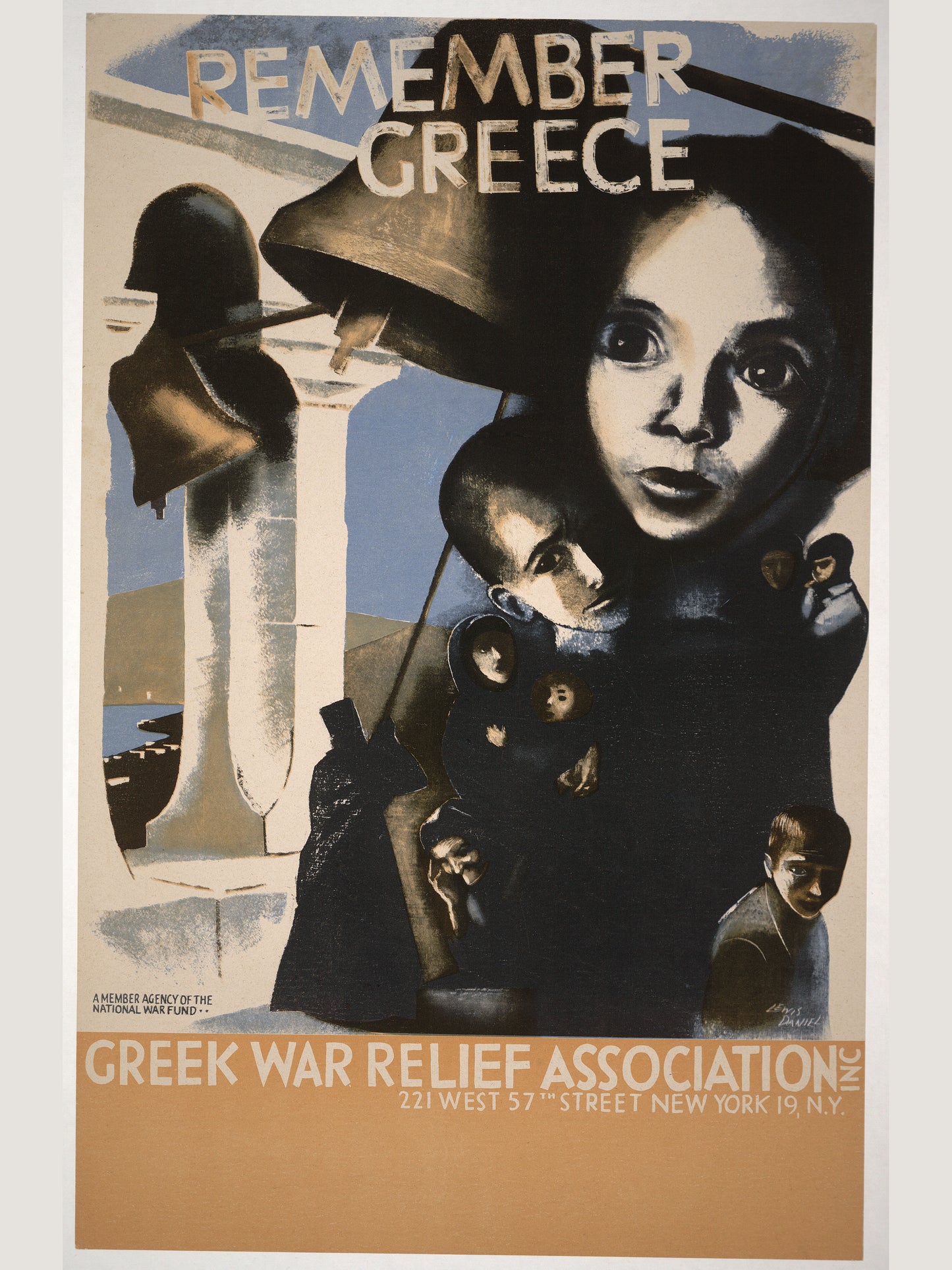 Remember Greece — Classic Framed Print | Original Greek WWII Relief Poster