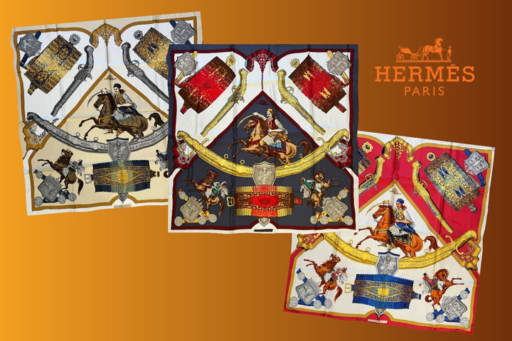 Hermès silk scarf designed by Julie Abadie in honor of the Greek Revolution of 1821
