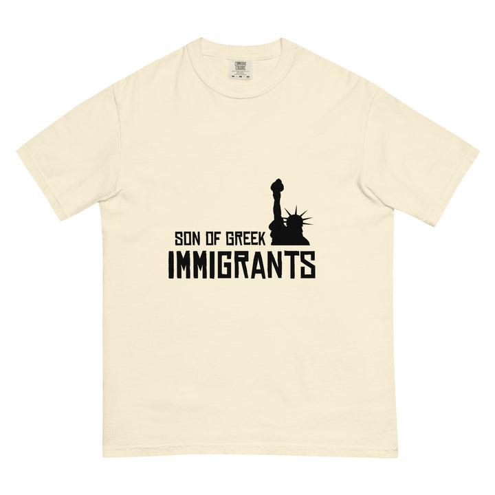 Ivory Son of Greek Immigrants USA T-shirt