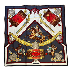 Hermès Grèce 1821 Vintage Silk Scarf — Red & Gold (1981)