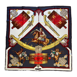 Hermès Grèce 1821 Vintage Silk Scarf — Ivory & Bronze (1981)