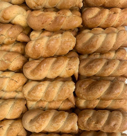 Traditional Greek koulourakia cookies