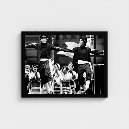 Young Dancers — 12 × 16 inch black framed print