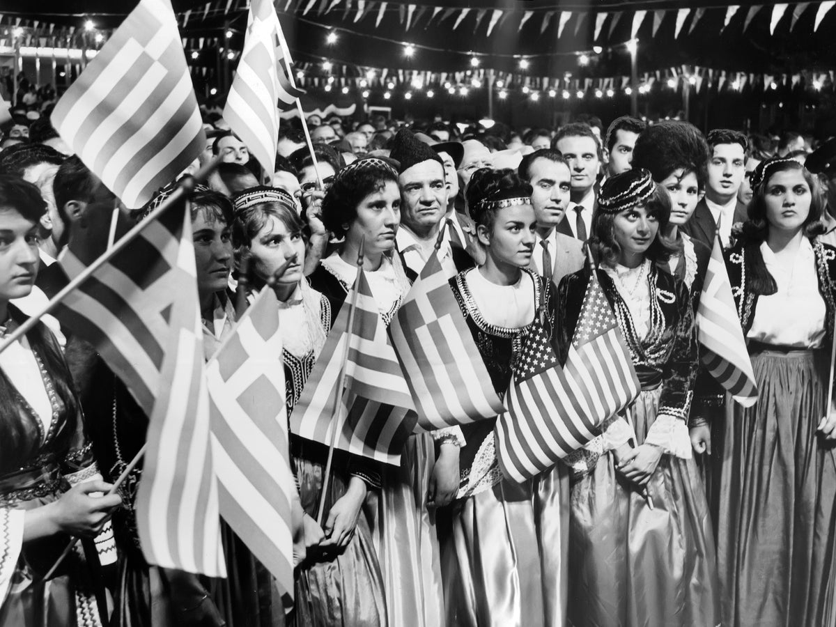 Two Flags, One Community — 12 × 16 inch art print