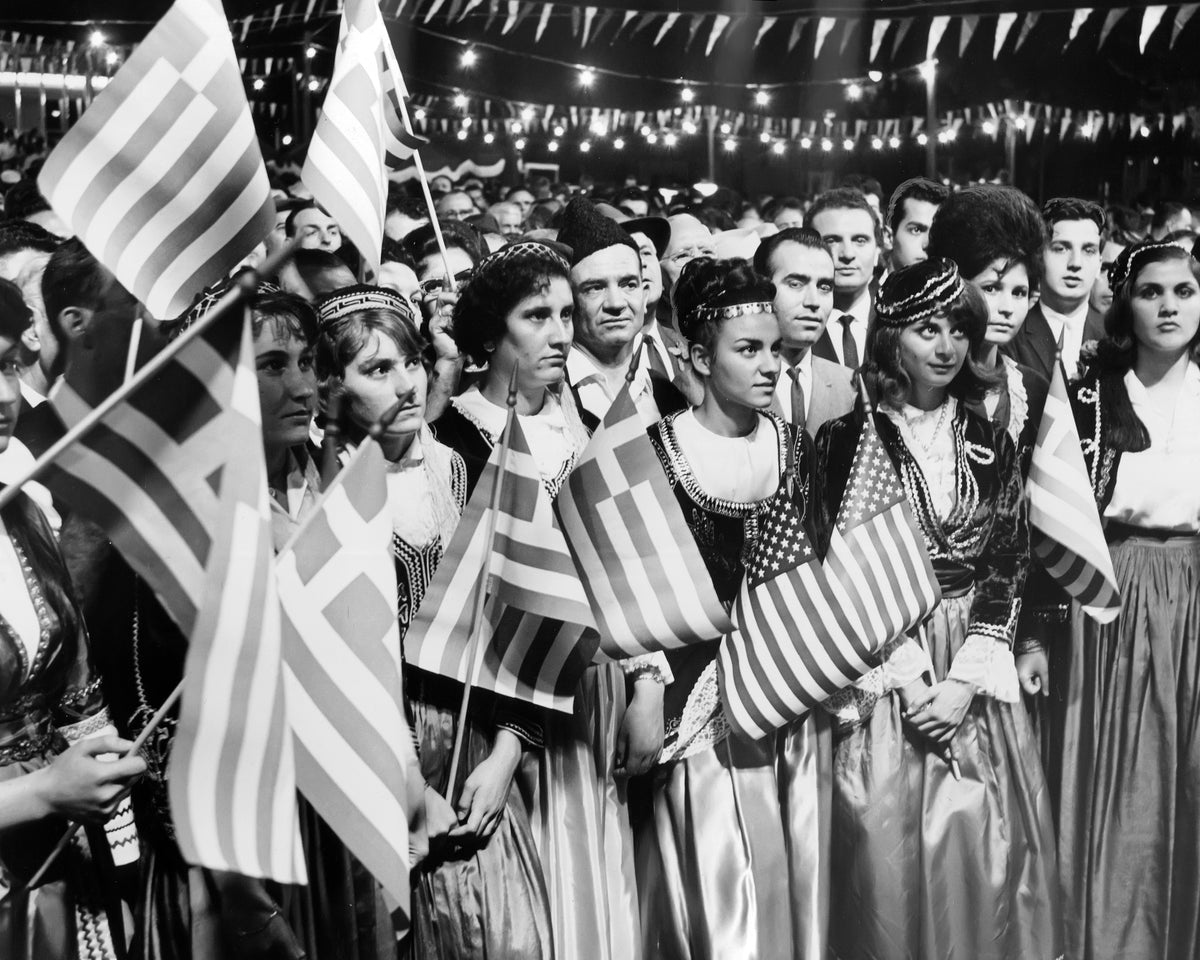 Two Flags, One Community — 8 × 10 inch art print