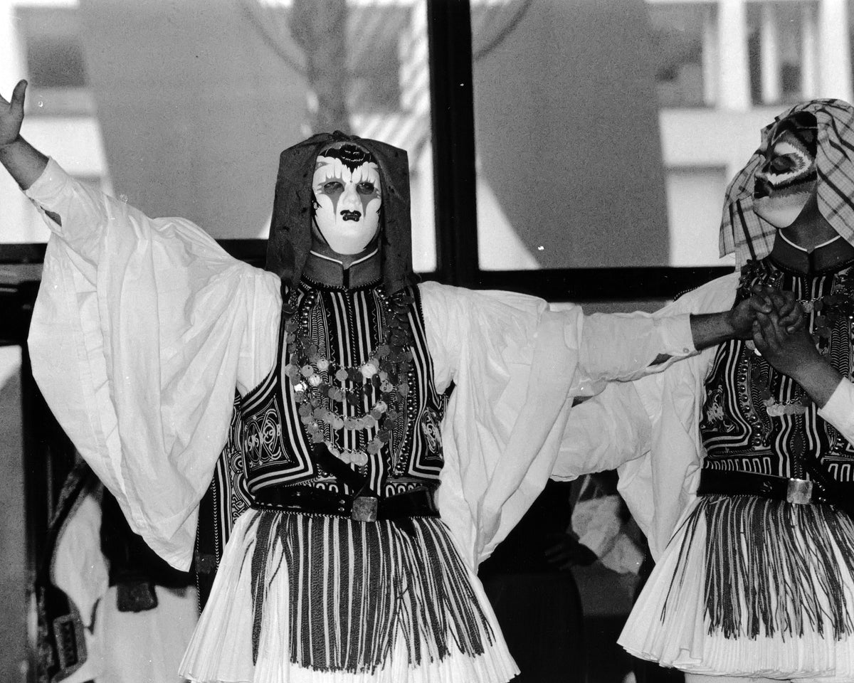 Masked Performers — 8 × 10 inch art print