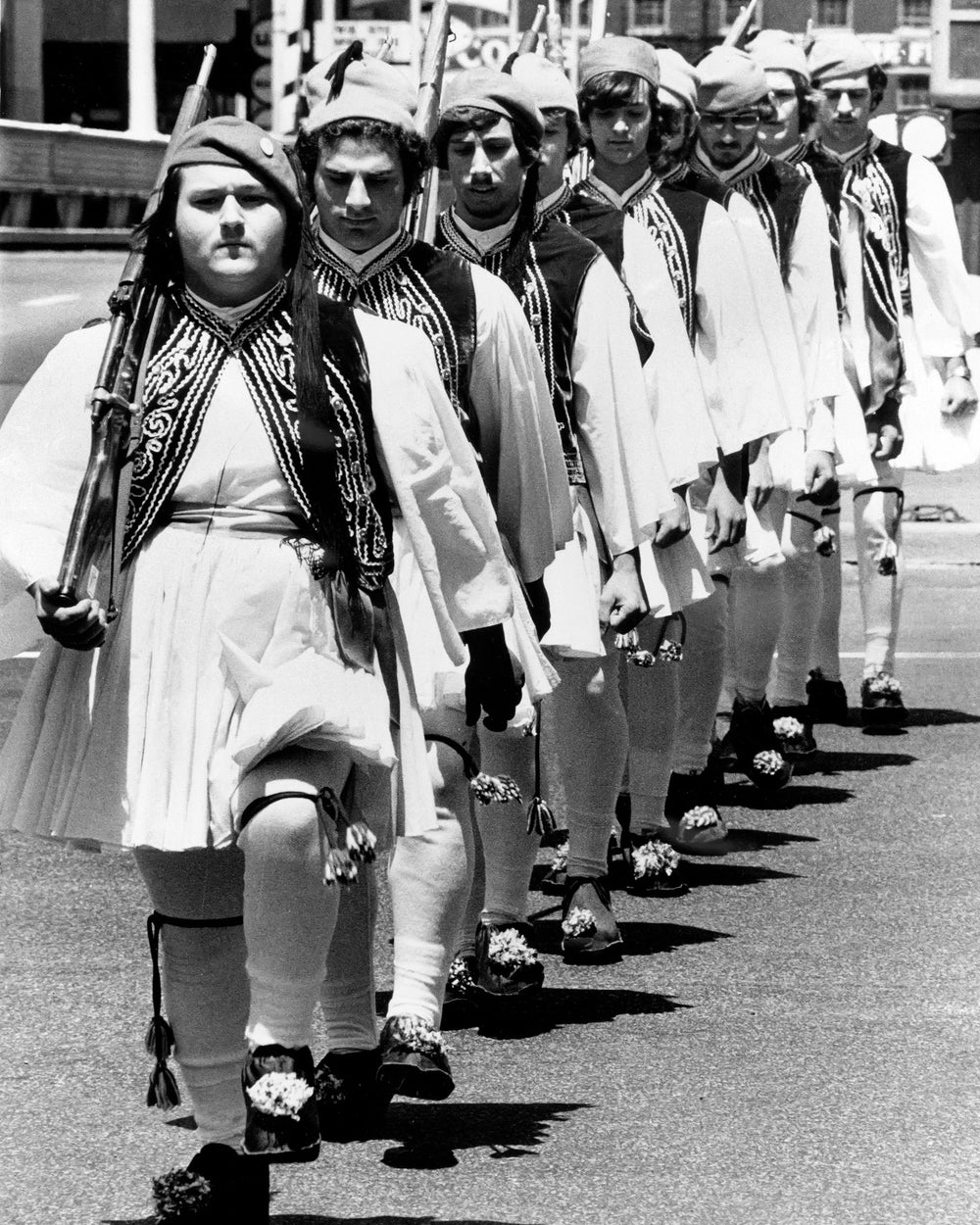 Evzones in Formation — 8 × 10 inch art print