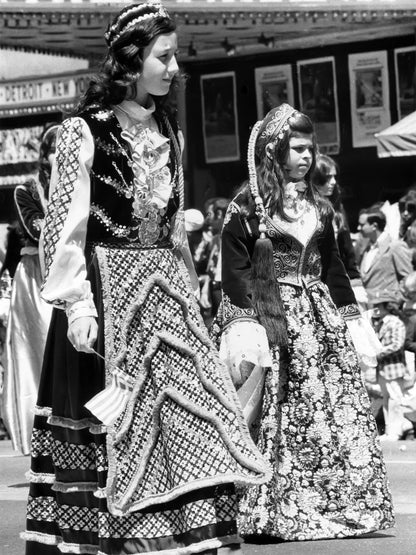 Women in Traditional Dress — 12 × 16 inch art print