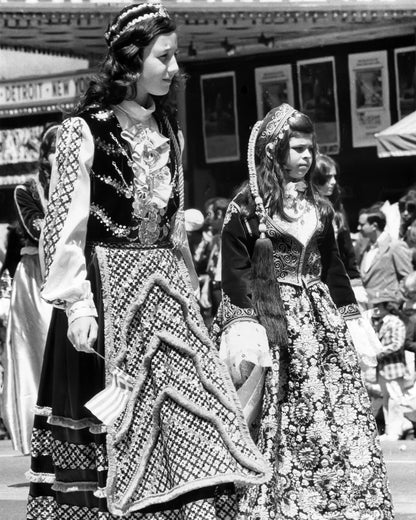 Women in Traditional Dress — 8 × 10 inch art print