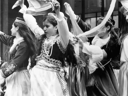 Women Dancing Together — 12 × 16 inch art print