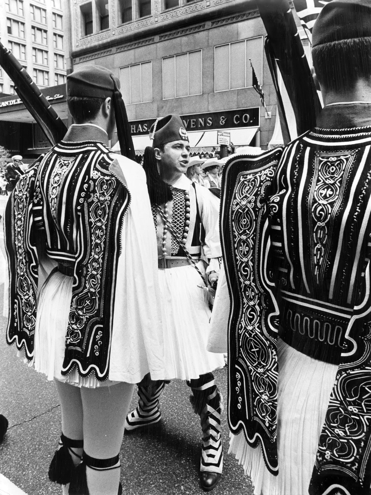 Evzones along the Parade Route — 12 × 16 inch art print