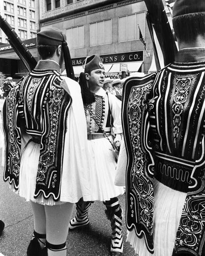 Evzones along the Parade Route — 8 × 10 inch art print