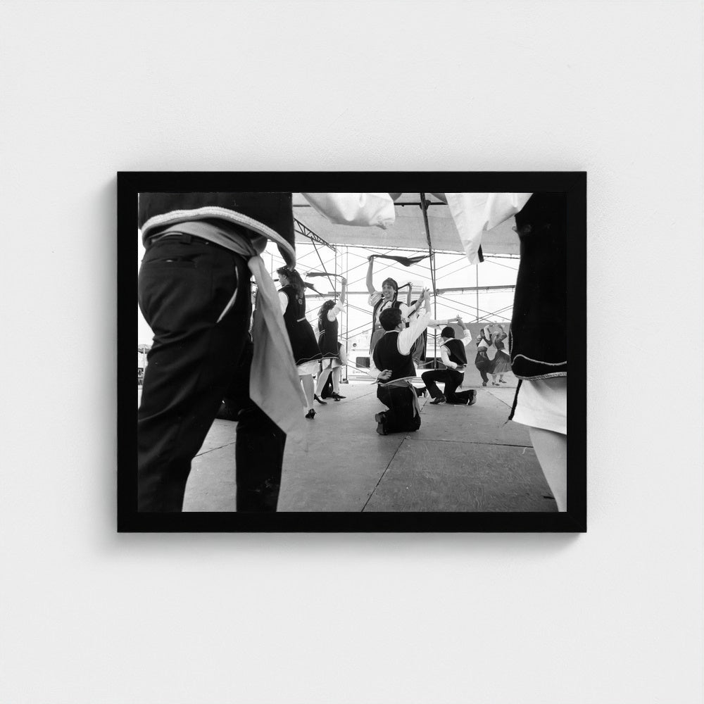 Baltimore Pavilion Dancers — 12 × 16 inch black framed print