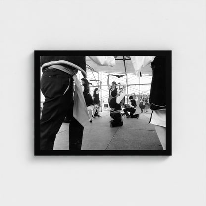 Baltimore Pavilion Dancers — 12 × 16 inch black framed print