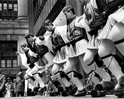 Evzones Stepping in Unison — 8 × 10 inch art print