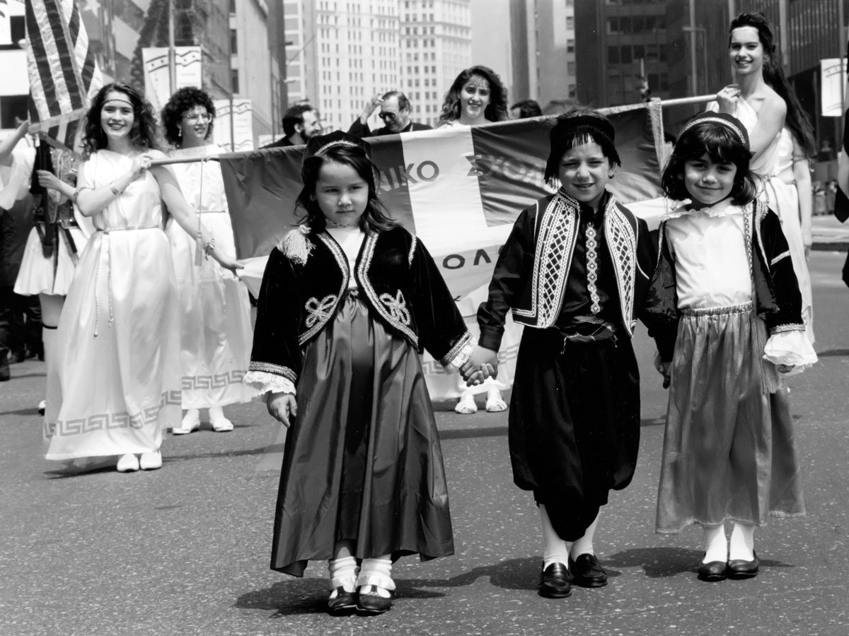 Children Lead the Procession — 12 × 16 inch art print