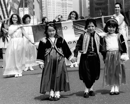 Children Lead the Procession — 8 × 10 inch art print