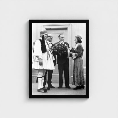 A Community Ceremony — 12 × 16 inch black framed print