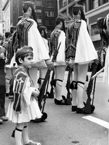 Marching through Downtown — 12 × 16 inch art print