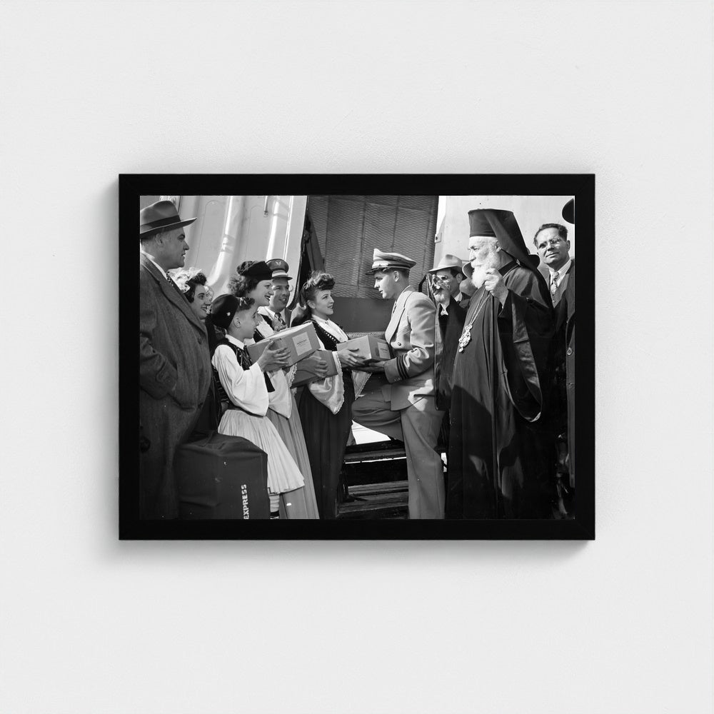 A Public Ceremony — 12 × 16 inch black framed print