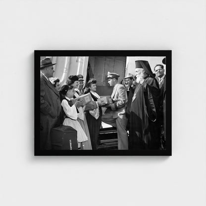 A Public Ceremony — 12 × 16 inch black framed print