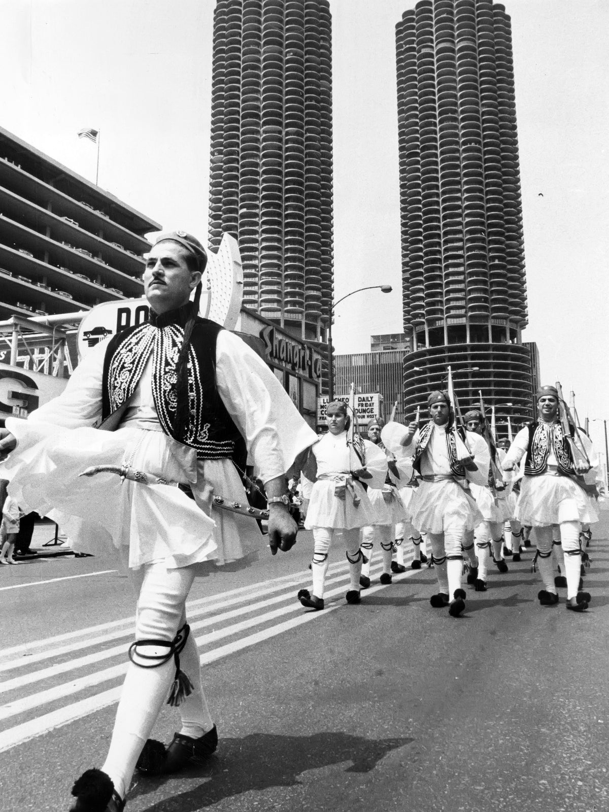 An Evzone Leads the Procession — 12 × 16 inch art print