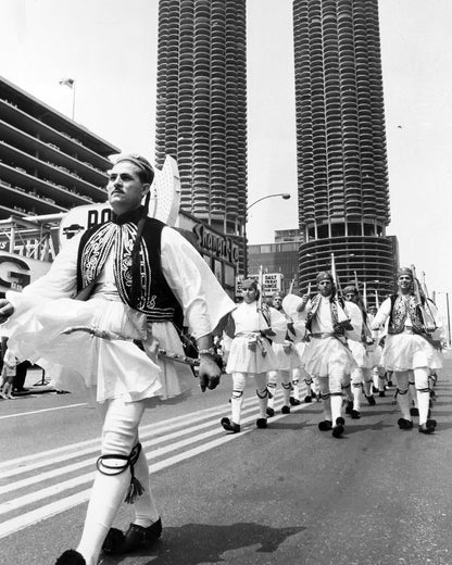 An Evzone Leads the Procession — 8 × 10 inch art print