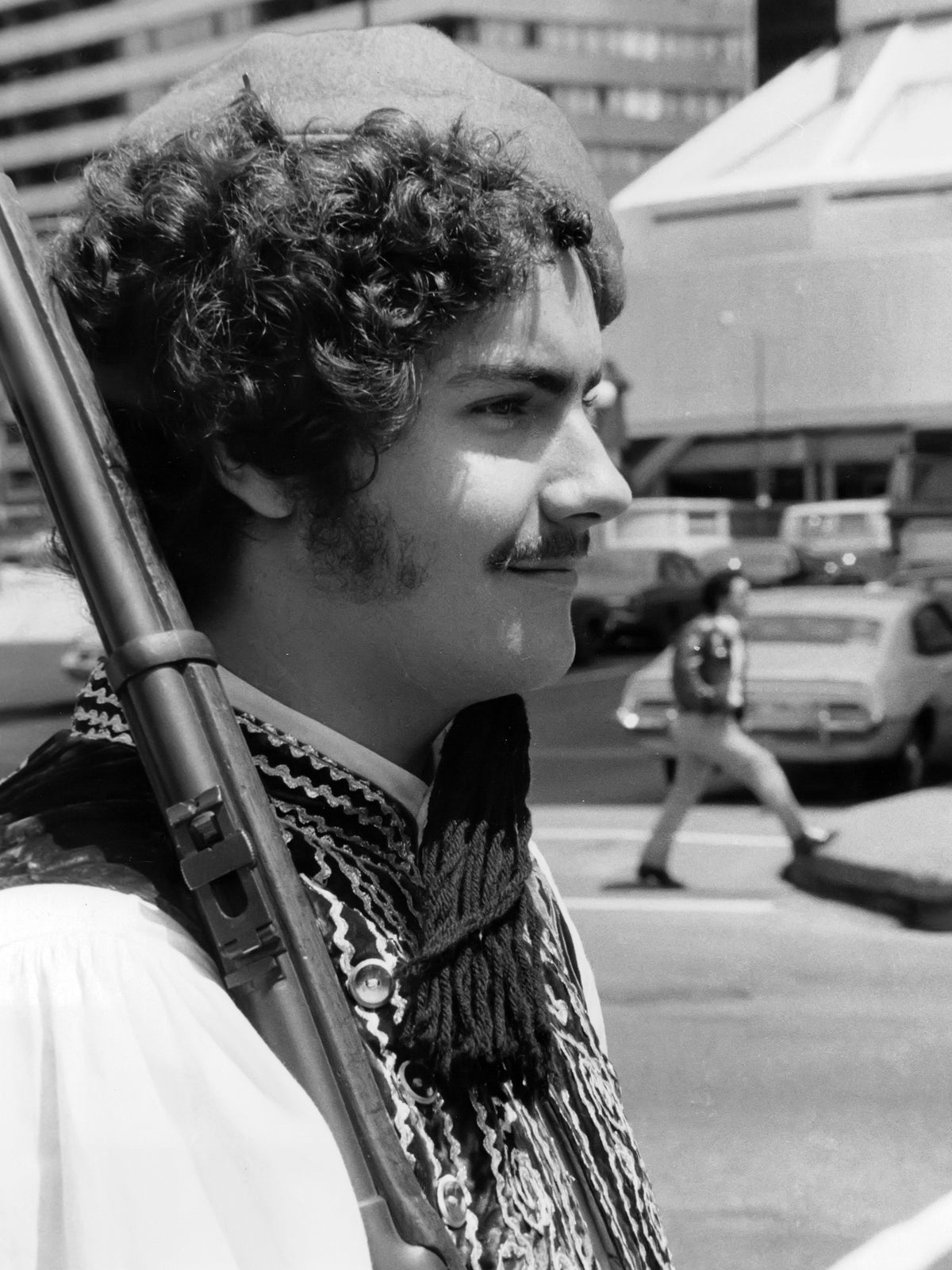 A Young Evzone at the Parade — 12 × 16 inch art print