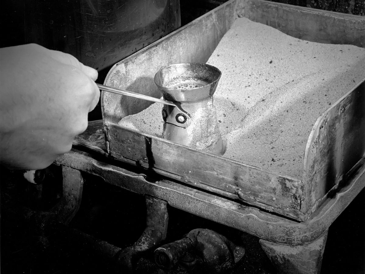 Making Coffee over Hot Sand — 12 × 16 inch art print