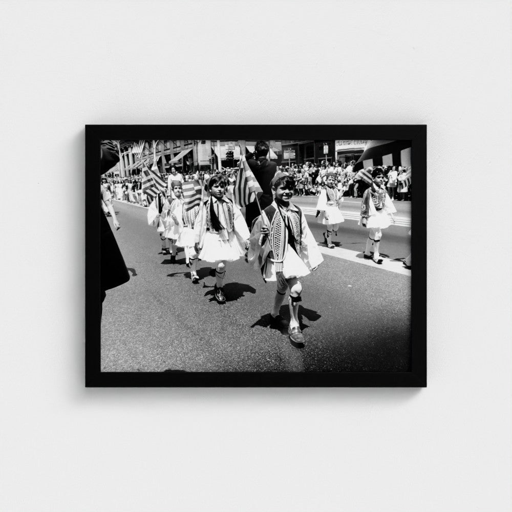 The Next Generation Marches — black Classic frame, no mat, landscape 12 × 16 inch print
