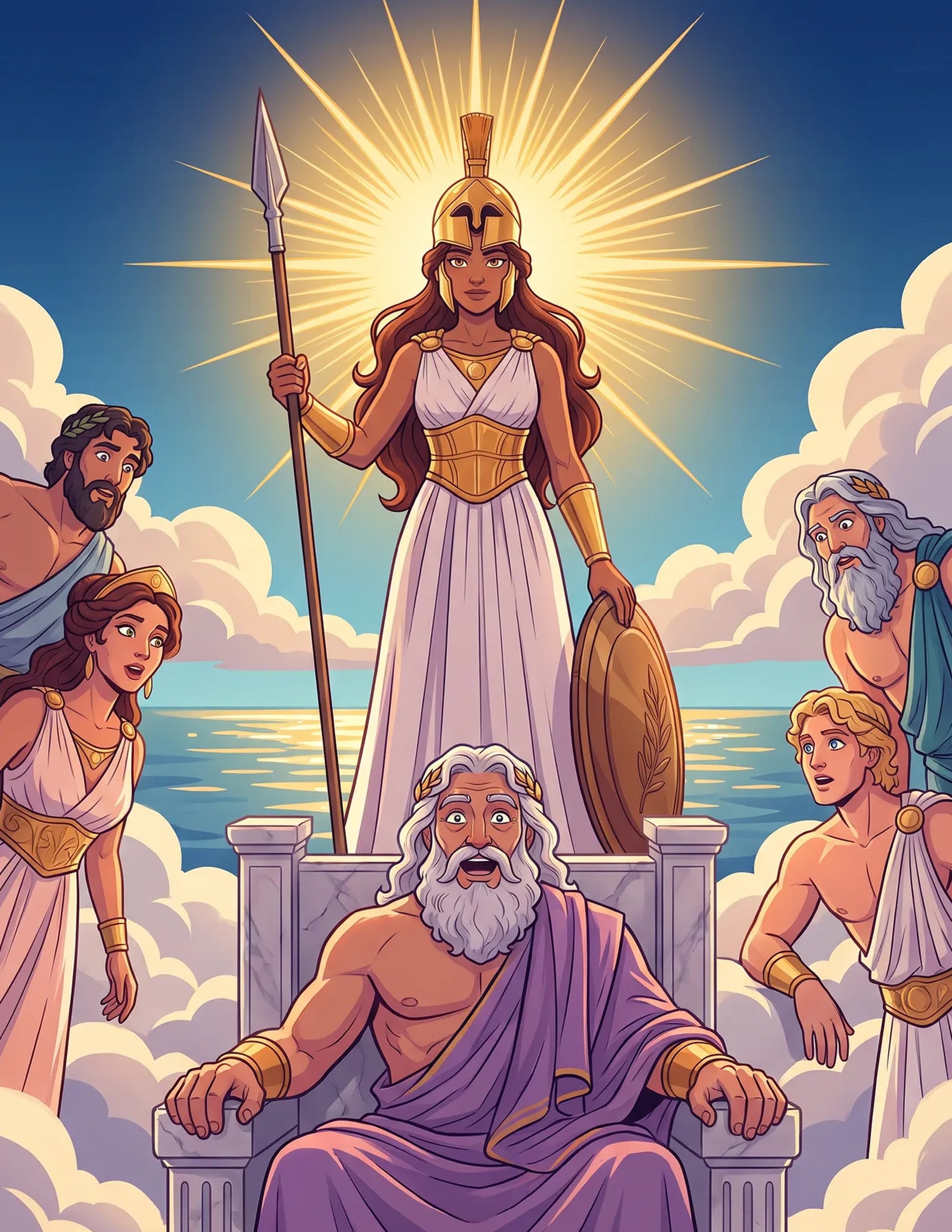 Athena full-color scene