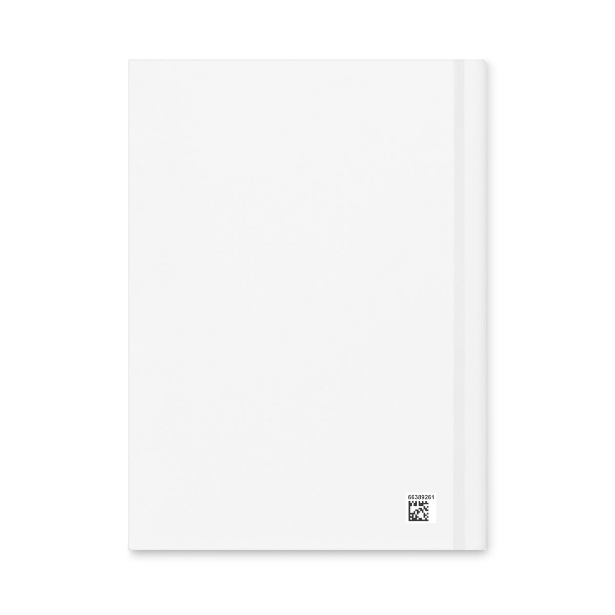 Caryatid — I Miss My Sisters — Matte Hardcover Journal, white — back cover