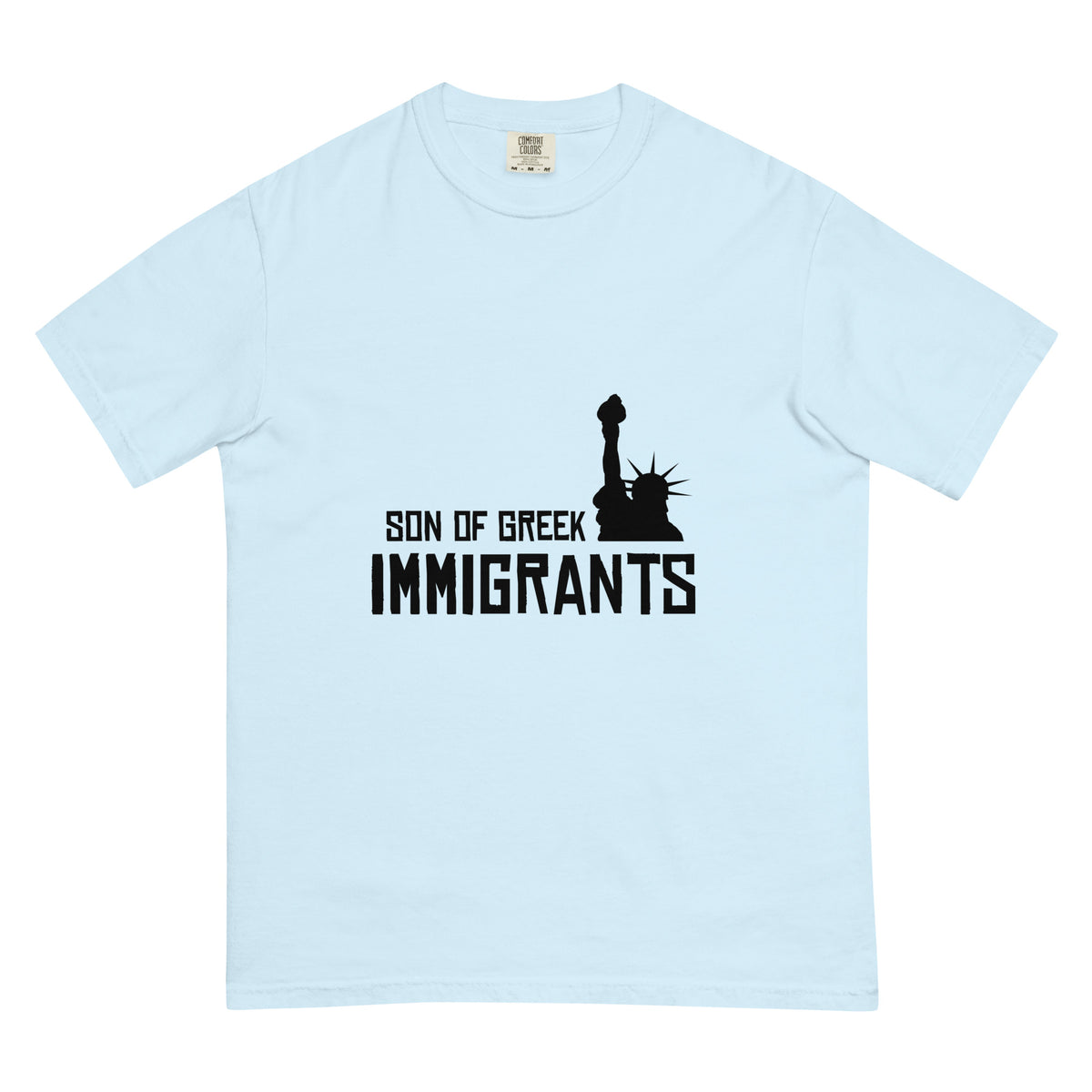 Son of Greek Immigrants — USA — Chambray, approved lower placement