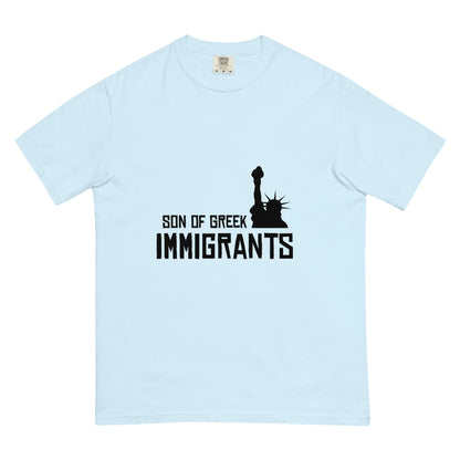 Son of Greek Immigrants — USA — Chambray, approved lower placement