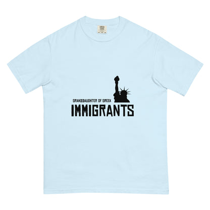 Granddaughter of Greek Immigrants — USA — Chambray, approved lower placement