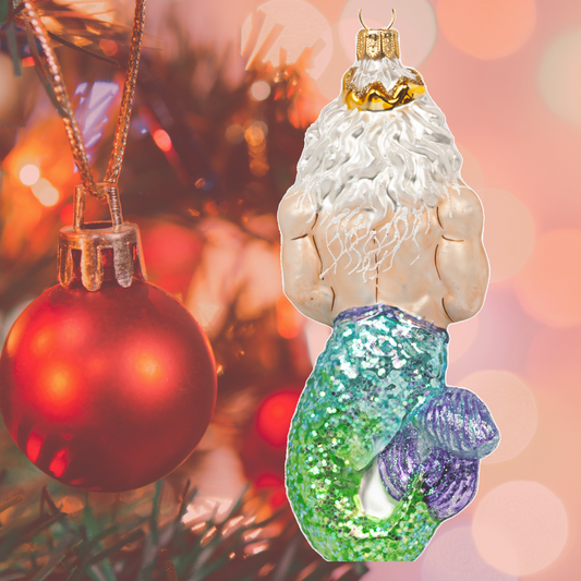 Poseidon Glass Christmas Ornament — image 2