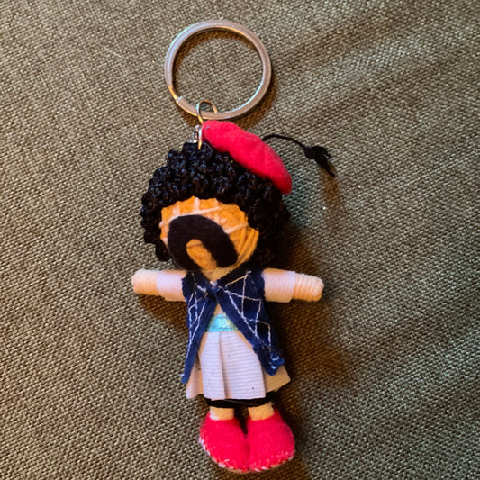 Handmade Felt Evzone Keychain aka Mitso