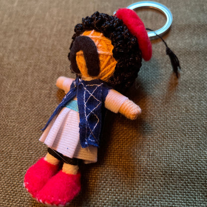Handmade Felt Evzone Keychain aka Mitso